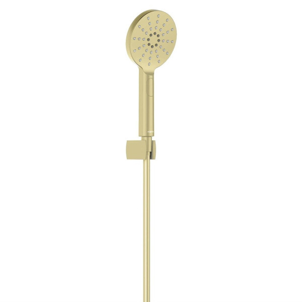 AQ2033BG ОБЕРОН душевой набор Select 120 3 jet, шлиф. золото. Фото 1