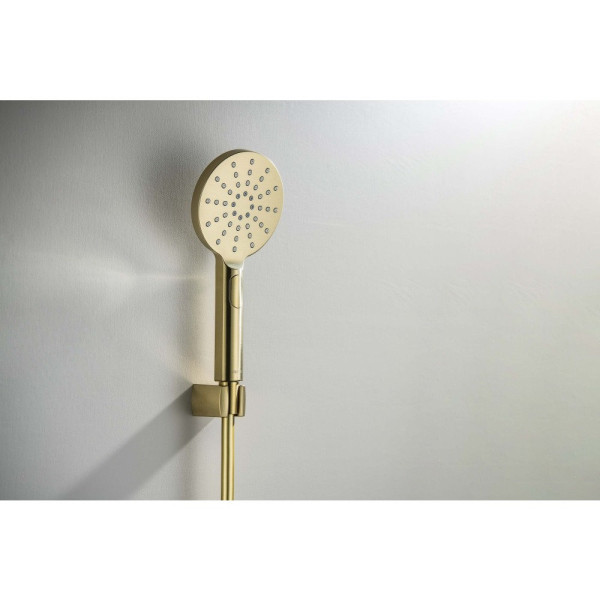 AQ2033BG ОБЕРОН душевой набор Select 120 3 jet, шлиф. золото. Фото 6