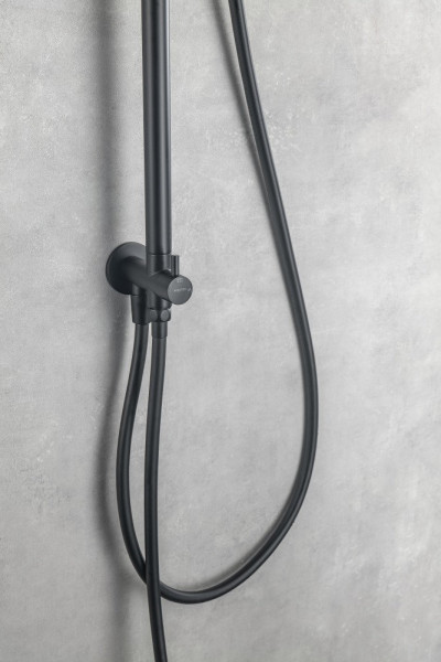 AQ2046MB ВЕГА душевая система 3jet 250мм Reno, матовый черный. Фото 5