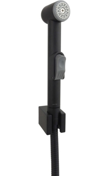AQ2050MB гигиенический ручной душ со шлангом 125 см и держателем, матовый черный. Фото 1