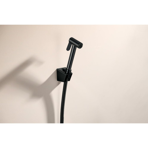 AQ2054MB гигиенический ручной душ со шлангом 120 см и держателем, матовый черный. Фото 3