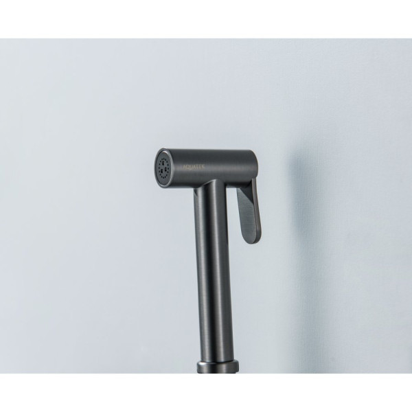 AQ2057BGM гигиенический ручной душ, оружейная сталь (шлиф. черный хром). Фото 2