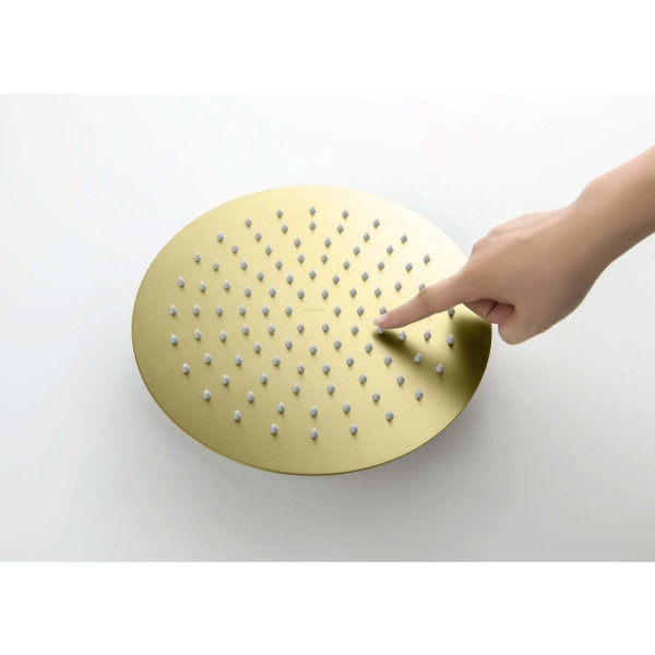 AQ2073BG круглый верхний душ 250*2 мм, шлиф. золото. Фото 8