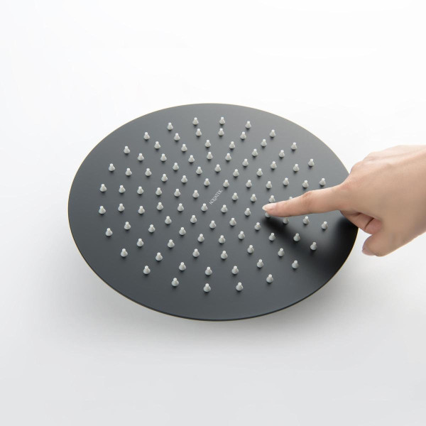 AQ2073MB круглый верхний душ 250*2 мм, матовый черный. Фото 3