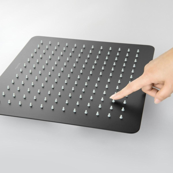 AQ2074MB квадратный верхний душ 300*300*2 мм, матовый черный. Фото 3