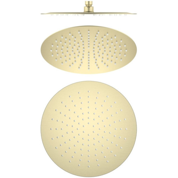 AQ2075BG круглый верхний душ 300*2 мм, шлиф. золото. Фото 1