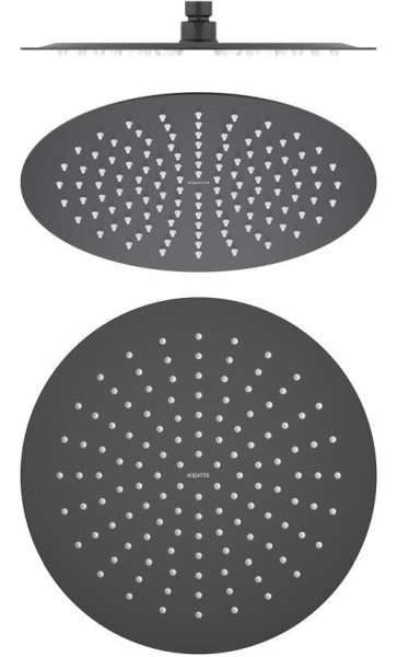 AQ2075MB круглый верхний душ 300*2 мм, матовый черный. Фото 1