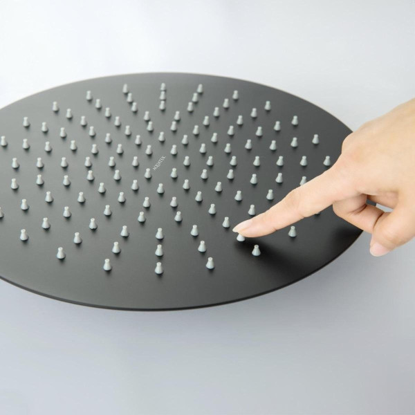 AQ2075MB круглый верхний душ 300*2 мм, матовый черный. Фото 2