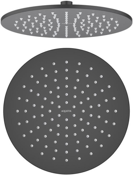AQ2077MB круглый верхний душ 250*7 мм, матовый черный. Фото 1