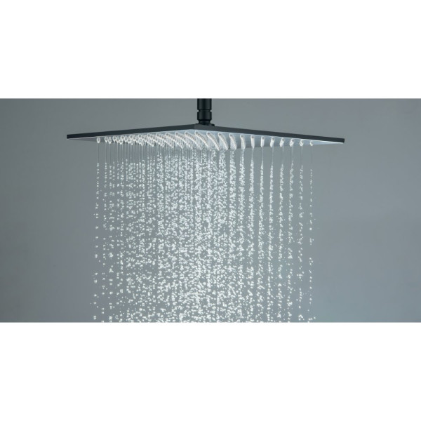 AQ2078MB квадратный верхний душ 300*300*7 мм, матовый черный. Фото 3