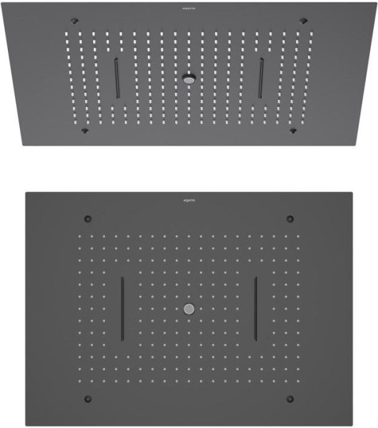 AQ2083MB верхний душ 600*430 мм, 3 jet (внешняя и скрытая часть), матовый черный. Фото 1