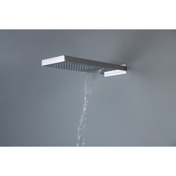 AQ2085CR настенный верхний душ 2 jet 550*170*30 мм. Фото 5