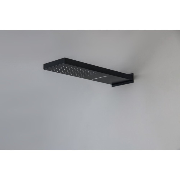 AQ2085MB настенный верхний душ 2 jet 550*170*30 мм, матовый черный. Фото 3