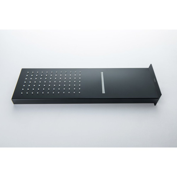 AQ2085MB настенный верхний душ 2 jet 550*170*30 мм, матовый черный. Фото 6