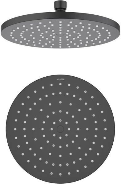 AQ2086MB круглый верхний душ 220*12 мм, матовый черный. Фото 1