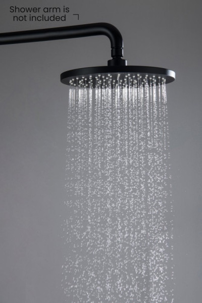 AQ2086MB круглый верхний душ 220*12 мм, матовый черный. Фото 3