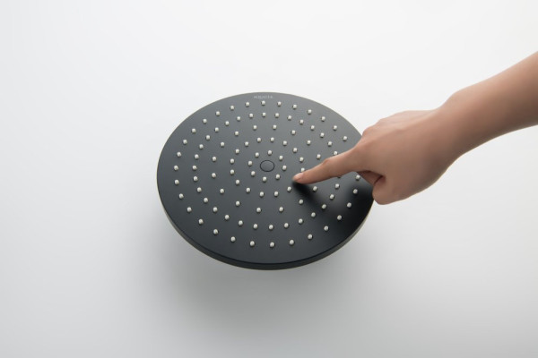 AQ2086MB круглый верхний душ 220*12 мм, матовый черный. Фото 4