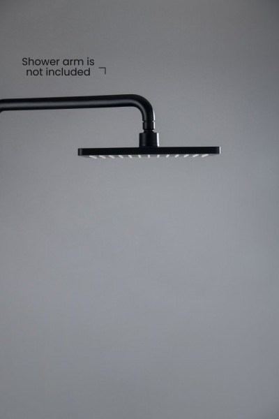 AQ2087MB прямоугольный верхний душ 260*188*68 мм, матовый черный. Фото 4