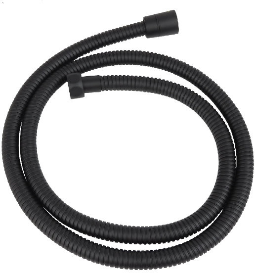 AQ2102MB шланг для душа 200 см нержавейка, матовый черный. Фото 1