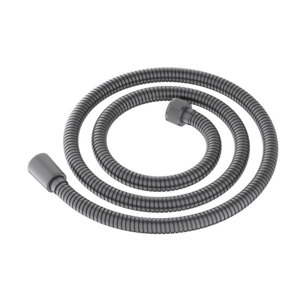 AQ2103BGM шланг для душа 120 см нержавейка, оружейная сталь (шлиф. черный хром). Фото 1