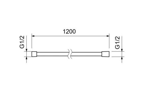 AQ2104BG шланг для душа 120 см ПВХ, шлиф. золото. Фото 3