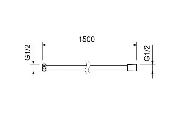 AQ2105BG шланг для душа 150 см нержавейка, шлиф. золото. Фото 2