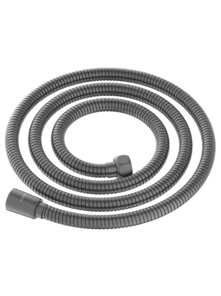 AQ2105BGM шланг для душа 150 см нержавейка, оружейная сталь (шлиф. черный хром). Фото 1