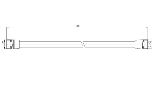 AQ2111CR шланг для душа 160 см ПВХ. Фото 2