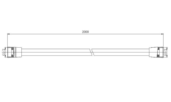 AQ2112CR шланг для душа 200 см ПВХ. Фото 3