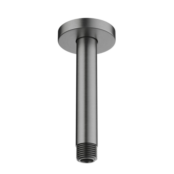 AQ2171BGM держатель верхнего душа потолочный 150 мм, оружейная сталь (шлиф. черный хром). Фото 1
