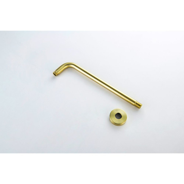 AQ2174BG держатель верхнего душа настенный 350 мм, шлиф. золото. Фото 5