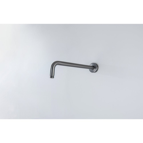 AQ2174BGM держатель верхнего душа настенный 350 мм, оружейная сталь (шлиф. черный хром). Фото 3