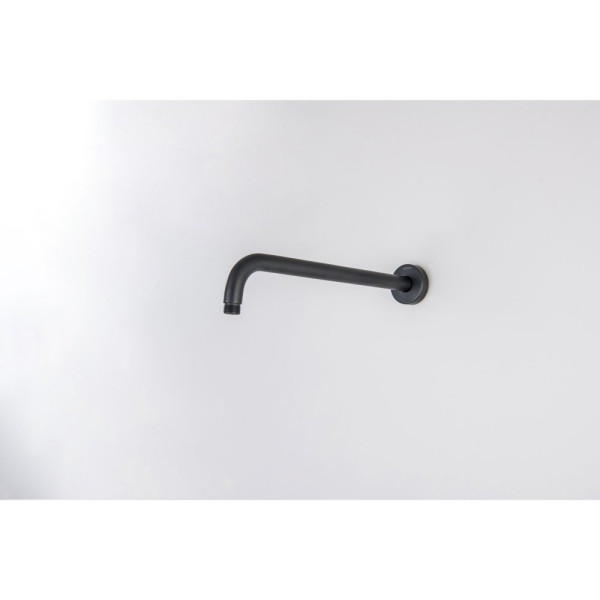 AQ2174MB держатель верхнего душа настенный 350 мм, матовый черный. Фото 3