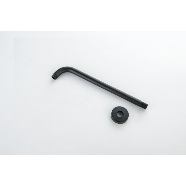 AQ2174MB держатель верхнего душа настенный 350 мм, матовый черный. Фото 4