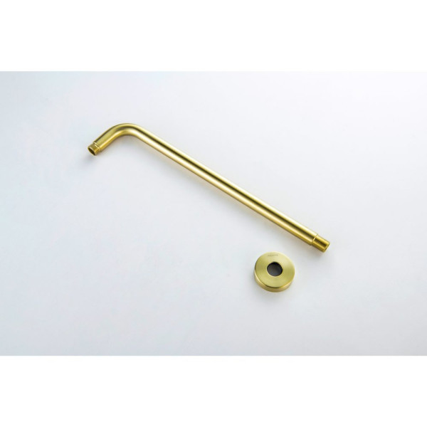 AQ2176BG держатель верхнего душа настенный 400 мм, шлиф. золото. Фото 5