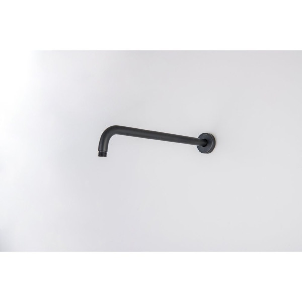 AQ2176MB держатель верхнего душа настенный 400 мм, матовый черный. Фото 3