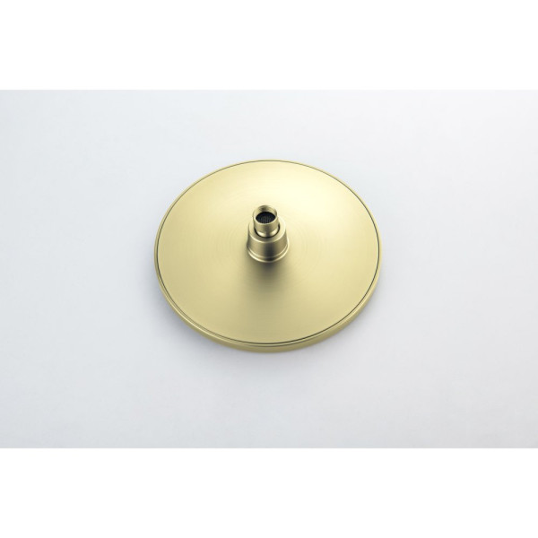 AQ2343BG ЕВРОПА термостатическая душевая система (смеситель для душа) 220мм, шлиф. золото. Фото 4