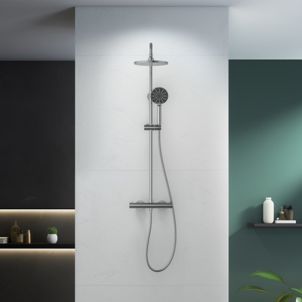 AQ2343CR ЕВРОПА термостатическая душевая система (смеситель для душа) 220мм. Фото 3