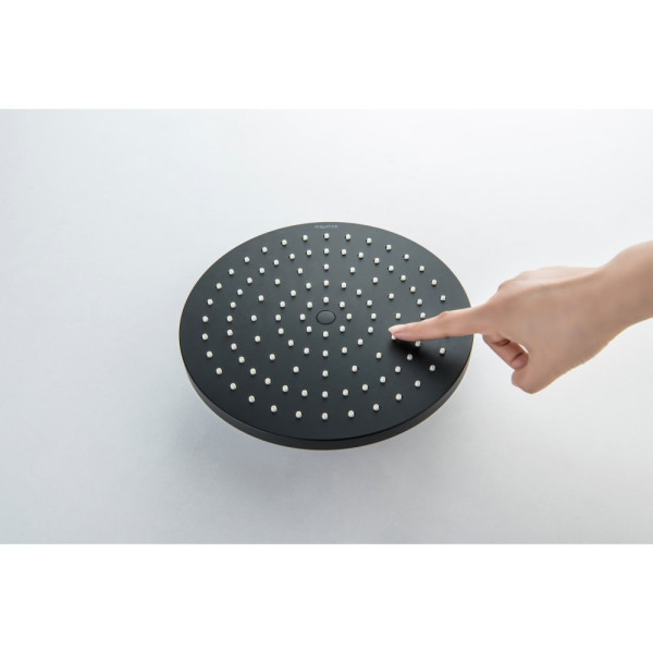 AQ2343MB ЕВРОПА термостатическая душевая система (смеситель для душа) 220мм, матовый черный. Фото 3