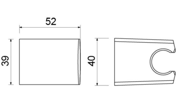 AQ2403MB держатель ручного душа, матовый черный. Фото 2