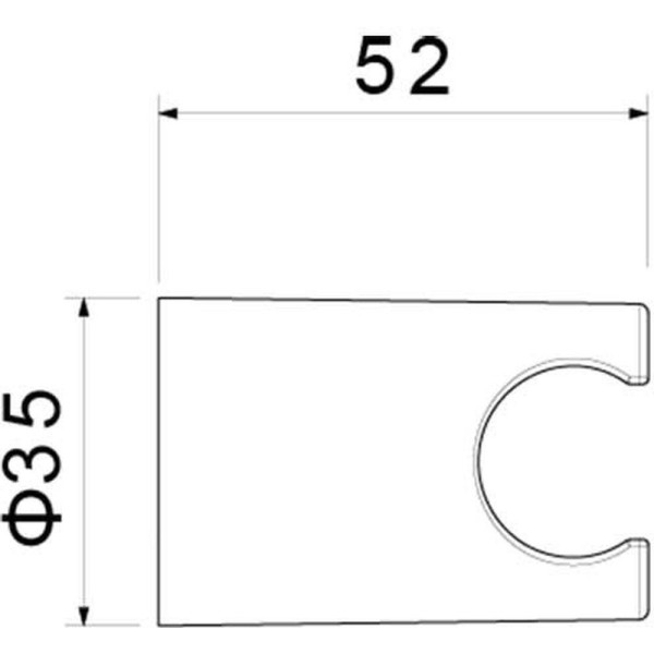 AQ2404BG держатель ручного душа, шлиф. золото. Фото 2