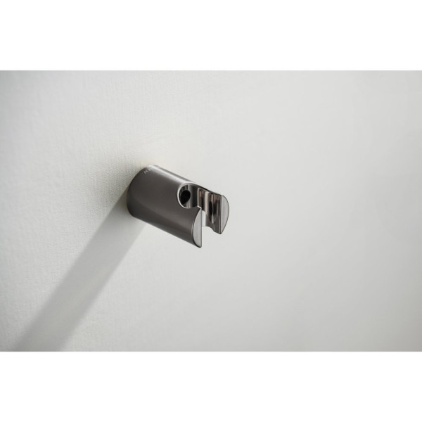 AQ2404BGM держатель ручного душа, оружейная сталь (шлиф. черный хром). Фото 2