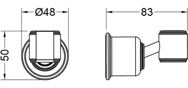 AQ2407PG КЛАССИК держатель ручного душа, полир. золото. Фото 2