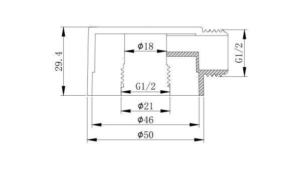 AQ2454MB шланговое подсоединение, матовый черный. Фото 3