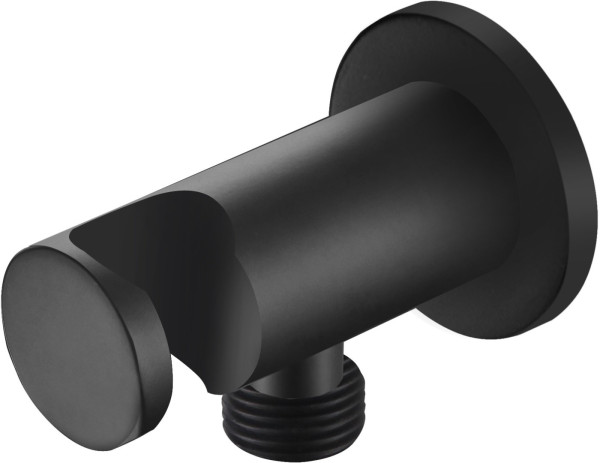 AQ2455MB шланговое подсоединение с держателем душа, матовый черный. Фото 1