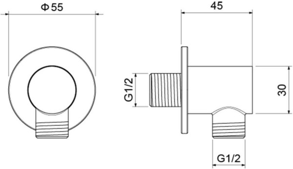 AQ2456MB шланговое подсоединение, матовый черный. Фото 2