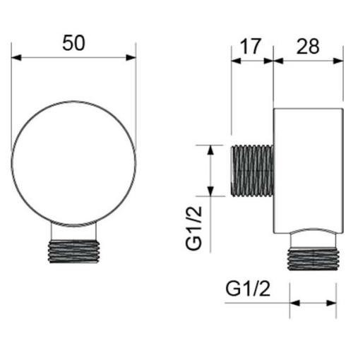 AQ2457MB шланговое подсоединение, матовый черный. Фото 2