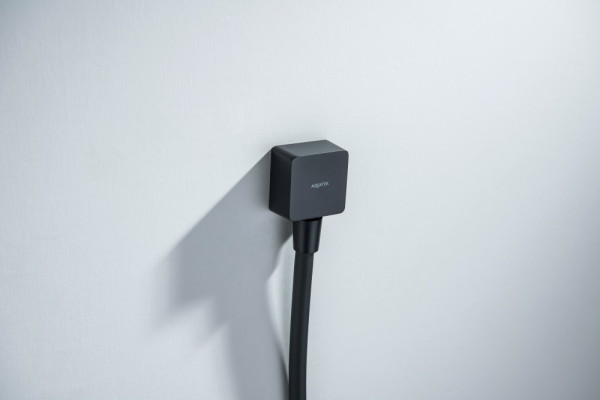 AQ2459MB шланговое подсоединение, матовый черный. Фото 3