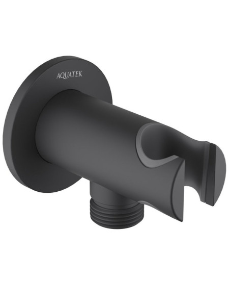 AQ2460MB шланговое подсоединение с держателем, матовый черный. Фото 1