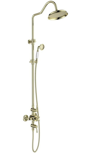 AQ2563PG КЛАССИК термостатическая душевая система (смеситель для душа) 220мм, полир. золото. Фото 1